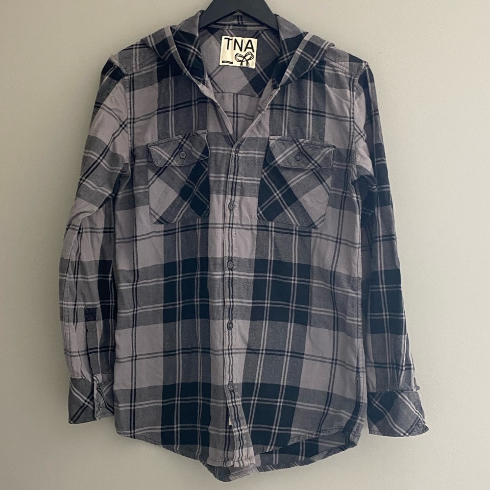 TNA Flannel Hooded Top